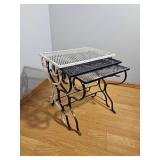 Scrolled Metal Patio Nesting Tables