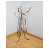 Gold Tone Scrolled Metal Plant Stand