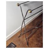 Contemporary Scrolled Metal Towel Rack