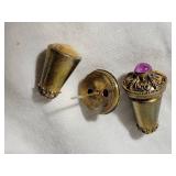 Victorian Purple Crystal Torpedo Cufflinks