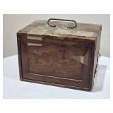 Mahjong Tile Set with Wooden Case