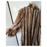 Vintage Raccoon Real Fur Coat
