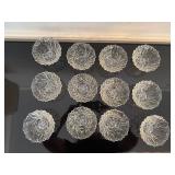 Stunning Glass Ice Cream Dishes (Qty 12)