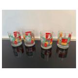Set of Four Vintage Tabasco Brand High Ball or Cocktail Glasses