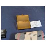 Tartan Check Wallet, Neiman Marcus Leather Card Holder, Spring Start Business Card Case (all appear unused)