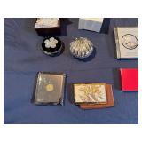Compact Mirrors, Shell Jewelry Case, Floral Card Holder