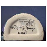 Ganz Kathryn Youngs Bella Casa Hand-painted Ceramic Flat Back Vase