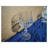 Vintage Schott-Zwiesel Tango Pattern Cut Crystal Water Glasses (Qty 5)