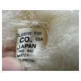 Vintage Plush Toys: Dakin Frou Frou Nature Babies, Yellow Plush Bunny, Blue Mom and Baby Plush Bunny, 1981 Charm Co Japan Cat