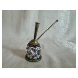 Vintage Brass Incense Burner, Vintage Triangular Brass Ashtray and Vintage Waterpipe