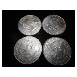 Nine Kennedy Half Dollars