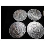 Ten Kennedy Half Dollars