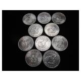 Ten Susan B Anthony Dollar Coins