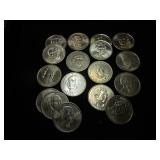 Seventeen Presidential Dollar Coins