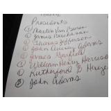 Seventeen Presidential Dollar Coins