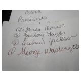 Seventeen Presidential Dollar Coins