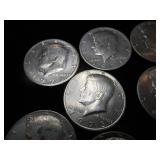 Ten Kennedy Half Dollars