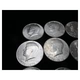 12 Kennedy Bicentennial Half Dollars