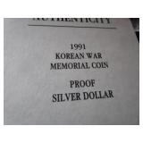US Korean War Memorial $1 Proof