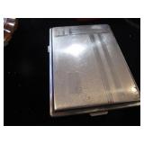 Vintage Tortoise Shell Compact, Cig. Case, Lipstick