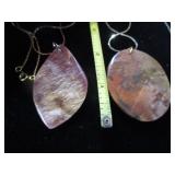 Two Jasper Pendants