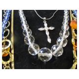 Eight Necklaces, Faceted Glass