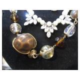 Eight Necklaces, Faceted Glass