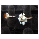 Six Costume Rings, Sterling, Coventry