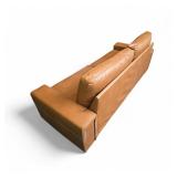 Cognac Sofa  87x32x20