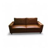 Cognac 2 Seat Sofa 74x29x24
