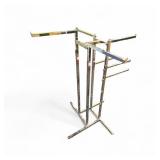 4 way Adjustable Clothing Display Rack Chrome