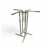 4 way Adjustable Clothing Display Rack Chrome