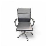 Office Task Chair Black and Chrome