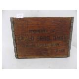 Vintage Wooden Dairy Crate