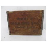Vintage Wooden Dairy Crate