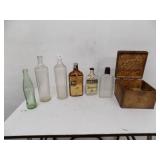 Vintage Bottles / Box