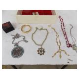 Costume Jewelry + Jewelry Box