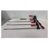 Lot of bar clamps