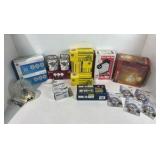 Lot of light fixtures and light bulbs
