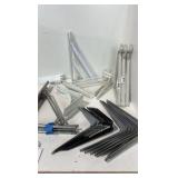 lot of metal shelf brackets – various sizes
