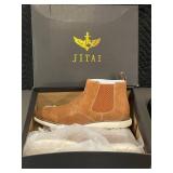 JITAI Chelsea Boot - Tan Suede, US 11 / EU 44, Elastic Sides & Pull-Tab, Original Box