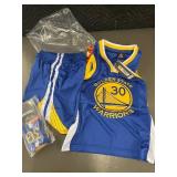 Golden State Warriors Curry #30 Jersey & Shorts Set - Size 22