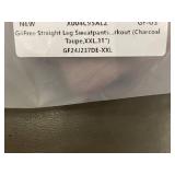 G4Free Straight Leg Sweatpants - Charcoal Taupe, XXL, 31 in inseam lot of 2