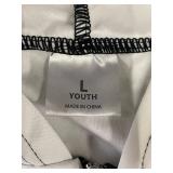 2 X Horse Graphic Zip-Up Hoodie - White, Youth Large (L)