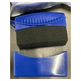 New Blue Tire Shine Applicator Sponges 7-Pack Curved Foam Pads for Detailing, Sealed