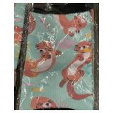 Flamingo Print Turquoise Socks (Lot of 4)
