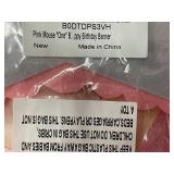 Pink Mouse Birthday Party Decorations Set - 10pc Balloons, 8pc Balloons & 40in Pink Number Banner