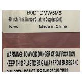 Pink Mouse Birthday Party Decorations Set - 10pc Balloons, 8pc Balloons & 40in Pink Number Banner