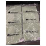 Foundations SafeFit Mint Elastic Fitted Crib Sheets 38 x 24 x 4, 6-Pack