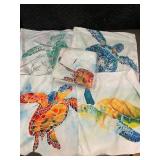 2 X Yangyulu Sea Turtle 4-Piece - Pillow Cover Set, Made in China